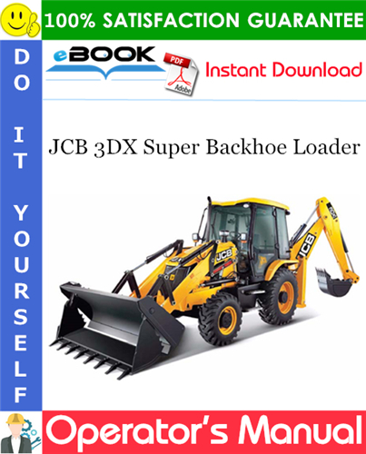 Thumbnail ☆☆ Best ☆☆ JCB 3DX Super Backhoe Loader Operators Manual