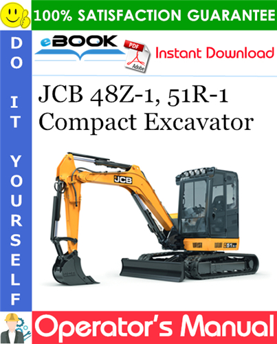 Thumbnail ☆☆ Best ☆☆ JCB 48Z-1, 51R-1 Compact Excavator Operators Manual
