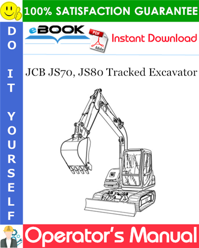 Thumbnail ☆☆ Best ☆☆ JCB JS70, JS80 Tracked Excavator Operators Manual