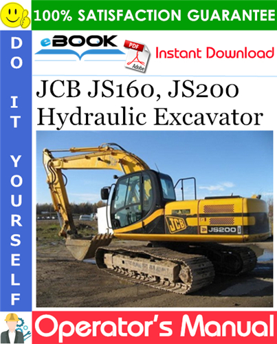 Thumbnail ☆☆ Best ☆☆ JCB JS160, JS200 Hydraulic Excavator Operators Manual