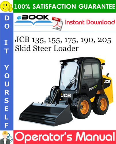 Thumbnail ☆☆ Best ☆☆ JCB 135, 155, 175, 190, 205 Skid Steer Loader Operators Manual