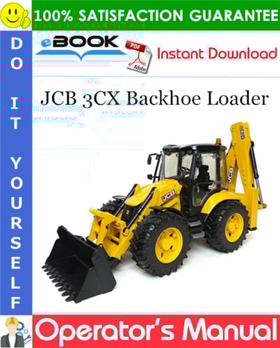 Thumbnail ☆☆ Best ☆☆ JCB 3CX Backhoe Loader Operators Manual (from Serial Number: 2442701, 2509500)