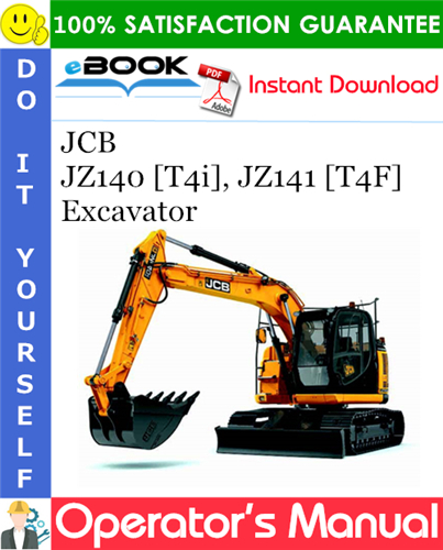 Thumbnail ☆☆ Best ☆☆ JCB JZ140 [T4i], JZ141 [T4F] Excavator Operators Manual