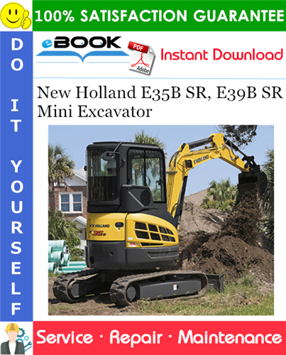 Thumbnail ☆☆ Best ☆☆ New Holland E35B SR, E39B SR Mini Excavator Service Repair Manual