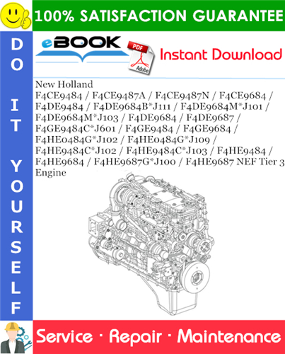 Thumbnail ☆☆ Best ☆☆ New Holland F4CE9484 / F4CE9487A / F4CE9487N / F4CE9684 / F4DE9484 / F4DE9684B*J111 / F4DE9684M*J101 / F4DE9684M*J103 / F4DE9684 / F4DE9687 / F4GE9484C*J601 / F4