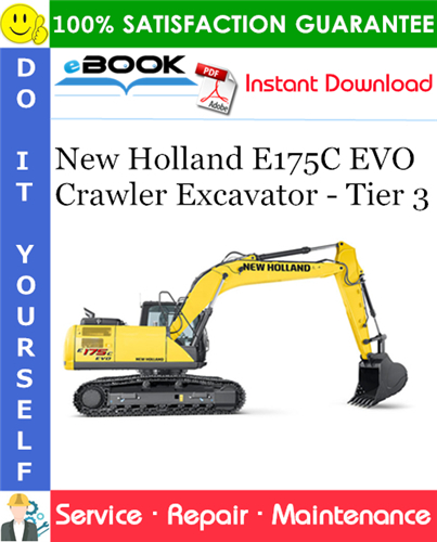 Thumbnail ☆☆ Best ☆☆ New Holland E175C EVO Crawler Excavator - Tier 3 Service Repair Manual #1