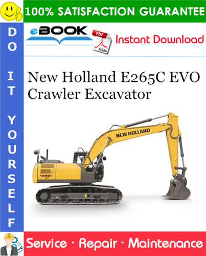 Thumbnail ☆☆ Best ☆☆ New Holland E265C EVO Crawler Excavator Service Repair Manual