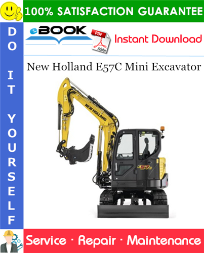Thumbnail ☆☆ Best ☆☆ New Holland E57C Mini Excavator Service Repair Manual
