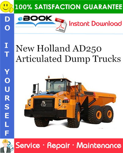 Thumbnail ☆☆ Best ☆☆ New Holland AD250 Articulated Dump Trucks Service Repair Manual