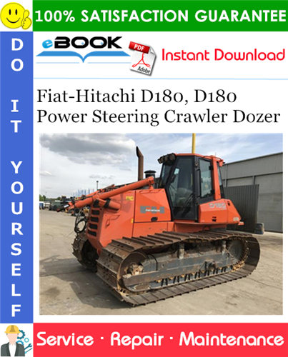 Thumbnail ☆☆ Best ☆☆ Fiat-Hitachi D180, D180 Power Steering Crawler Dozer Service Repair Manual