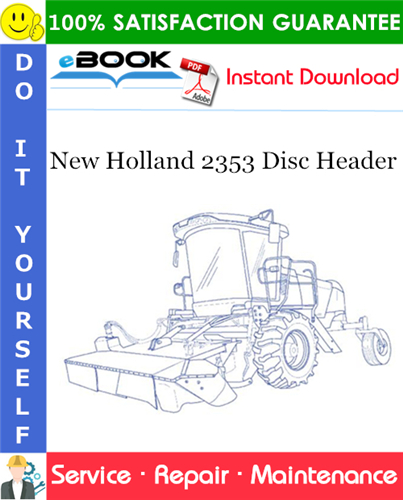 Thumbnail ☆☆ Best ☆☆ New Holland 2353 Disc Header Service Repair Manual