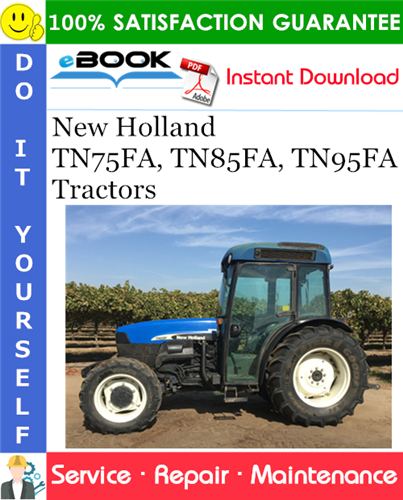 Thumbnail ☆☆ Best ☆☆ New Holland TN75FA, TN85FA, TN95FA Tractors Service Repair Manual