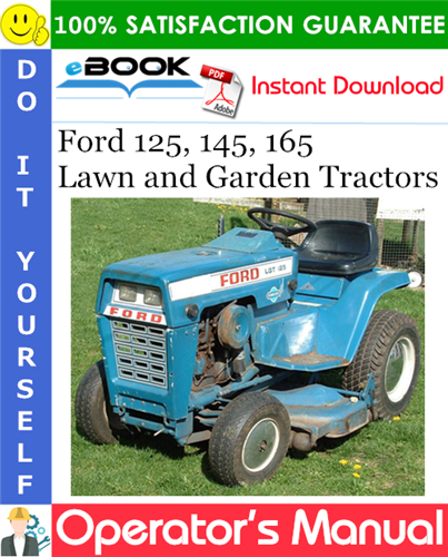 Thumbnail ☆☆ Best ☆☆ Ford 125, 145, 165 Lawn and Garden Tractors Operators Manual
