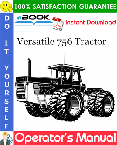 Thumbnail ☆☆ Best ☆☆ Versatile 756 Tractor Operators Manual (Model Year: 1986)
