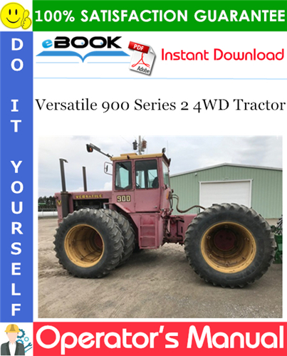 Thumbnail ☆☆ Best ☆☆ Versatile 900 Series 2 4WD Tractor Operators Manual