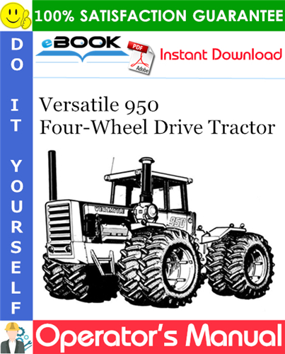 Thumbnail ☆☆ Best ☆☆ Versatile 950 Four-Wheel Drive Tractor Operators Manual (Model Year: 1979)