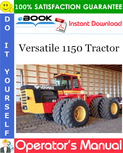 Thumbnail ☆☆ Best ☆☆ Versatile 1150 Tractor Operators Manual (Model Year: 1983)