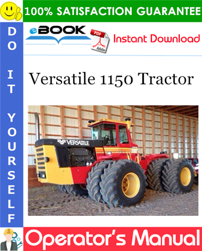 Thumbnail ☆☆ Best ☆☆ Versatile 1150 Tractor Operators Manual (Model Year: 1984)