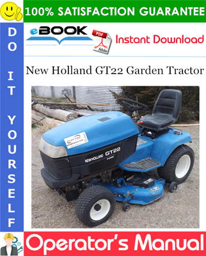 Thumbnail ☆☆ Best ☆☆ New Holland GT22 Garden Tractor Operators Manual (Model No. 716499006 - T8AB0001 & up, 716450006 - T8AD0001 & up