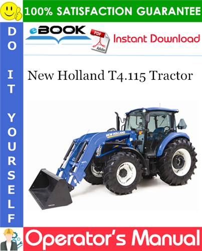 Thumbnail ☆☆ Best ☆☆ New Holland T4.115 Tractor Operators Manual