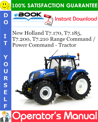Thumbnail ☆☆ Best ☆☆ New Holland T7.170, T7.185, T7.200, T7.210 Range Command / Power Command - Tractor Operators Manual