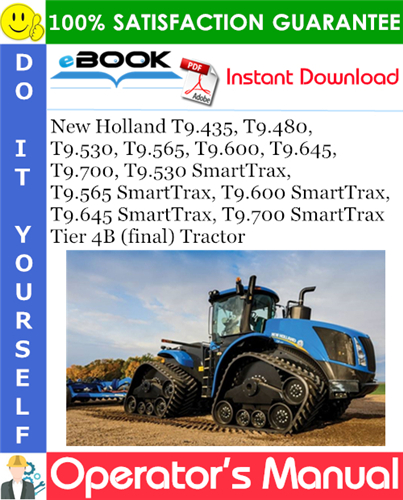 Thumbnail ☆☆ Best ☆☆ New Holland T9.435, T9.480, T9.530, T9.565, T9.600, T9.645, T9.700, T9.530 SmartTrax, T9.565 SmartTrax, T9.600 SmartTrax, T9.645 SmartTrax, T9.700 SmartTrax Tier