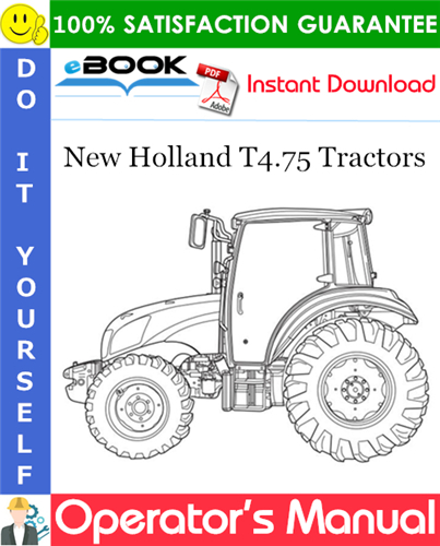 Thumbnail ☆☆ Best ☆☆ New Holland T4.75 Tractors Operators Manual