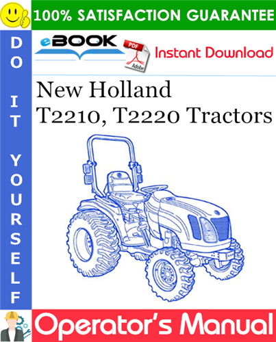 Thumbnail ☆☆ Best ☆☆ New Holland T2210, T2220 Tractors Operators Manual