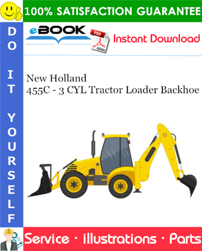 Thumbnail ☆☆ Best ☆☆ New Holland 455C - 3 CYL Tractor Loader Backhoe Parts Catalog Manual