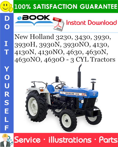 Thumbnail ☆☆ Best ☆☆ New Holland 3230, 3430, 3930, 3930H, 3930N, 3930NO, 4130, 4130N, 4130NO, 4630, 4630N, 4630NO, 4630O - 3 CYL Tractors Parts Catalog Manual
