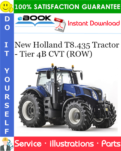 Thumbnail ☆☆ Best ☆☆ New Holland T8.435 Tractor - Tier 4B CVT (ROW) Parts Catalog Manual