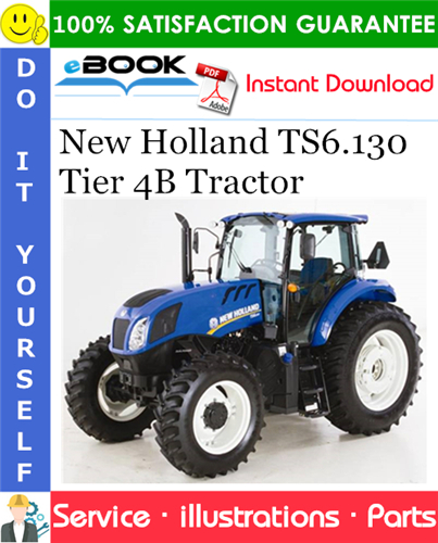 Thumbnail ☆☆ Best ☆☆ New Holland TS6.130 Tier 4B Tractor Parts Catalog Manual