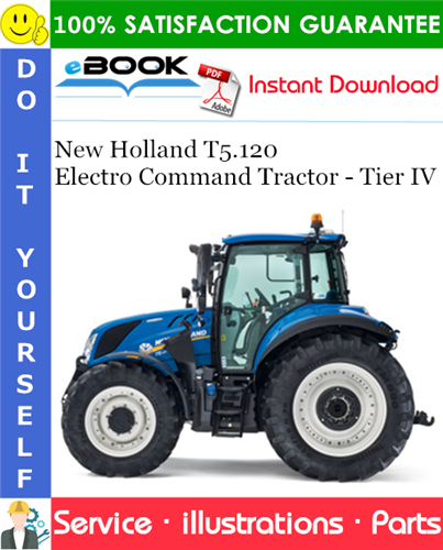 Thumbnail ☆☆ Best ☆☆ New Holland T5.120 Electro Command Tractor - Tier IV Parts Catalog Manual