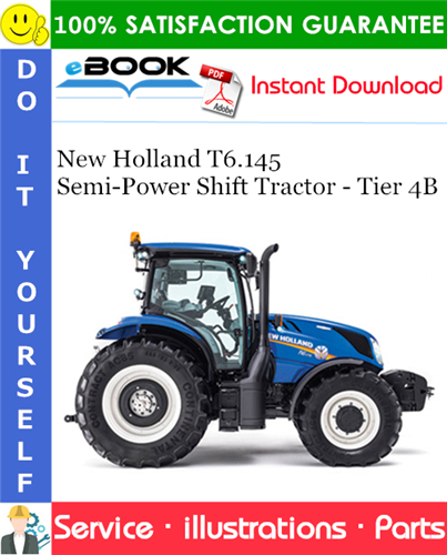 Thumbnail ☆☆ Best ☆☆ New Holland T6.145 Semi-Power Shift Tractor - Tier 4B Parts Catalog Manual