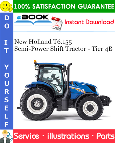 Thumbnail ☆☆ Best ☆☆ New Holland T6.155 Semi-Power Shift Tractor - Tier 4B Parts Catalog Manual