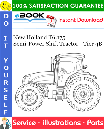 Thumbnail ☆☆ Best ☆☆ New Holland T6.175 Semi-Power Shift Tractor - Tier 4B Parts Catalog Manual