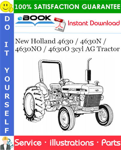 Thumbnail ☆☆ Best ☆☆ New Holland 4630 / 4630N / 4630NO / 4630O 3cyl AG Tractor Parts Catalog Manual