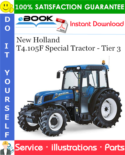 Thumbnail ☆☆ Best ☆☆ New Holland T4.105F Special Tractor - Tier 3 Parts Catalog Manual
