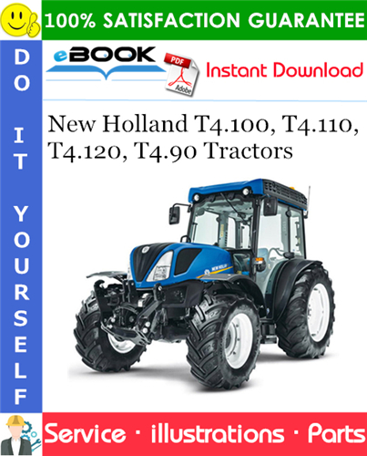 Thumbnail ☆☆ Best ☆☆ New Holland T4.100, T4.110, T4.120, T4.90 Tractors Parts Catalog Manual