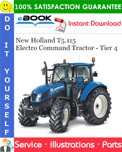 Thumbnail ☆☆ Best ☆☆ New Holland T5.115 Electro Command Tractor - Tier 4 Parts Catalog Manual