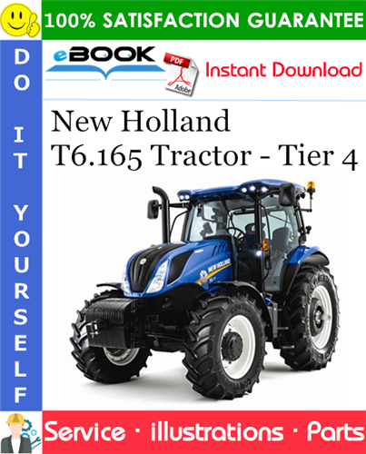 Thumbnail ☆☆ Best ☆☆ New Holland T6.165 Tractor - Tier 4 Parts Catalog Manual