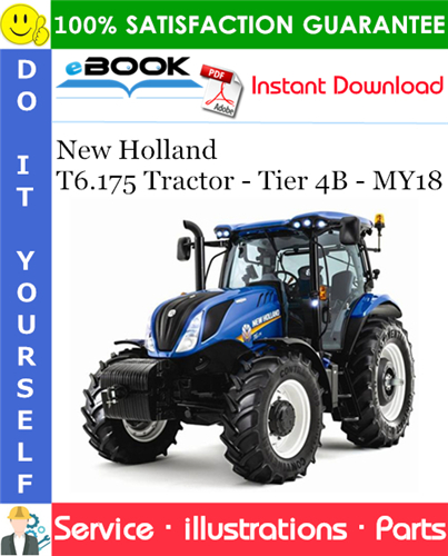 Thumbnail ☆☆ Best ☆☆ New Holland T6.175 Tractor - Tier 4B - MY18 Parts Catalog Manual