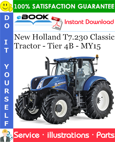 Thumbnail ☆☆ Best ☆☆ New Holland T7.230 Classic Tractor - Tier 4B - MY15 Parts Catalog Manual