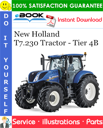 Thumbnail ☆☆ Best ☆☆ New Holland T7.230 Tractor - Tier 4B Parts Catalog Manual