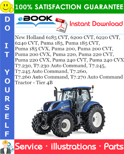 Thumbnail ☆☆ Best ☆☆ New Holland 6185 CVT, 6200 CVT, 6220 CVT, 6240 CVT, Puma 185, Puma 185 CVT, Puma 185 CVX, Puma 200, Puma 200 CVT, Puma 200 CVX, Puma 220, Puma 220 CVT, Puma 220 
