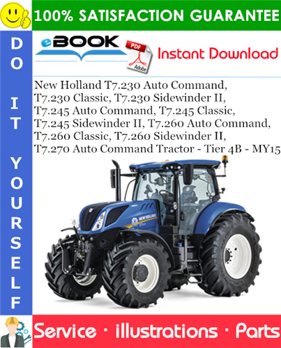 Thumbnail ☆☆ Best ☆☆ New Holland T7.230 Auto Command, T7.230 Classic, T7.230 Sidewinder II, T7.245 Auto Command, T7.245 Classic, T7.245 Sidewinder II, T7.260 Auto Command, T7.260 Cla