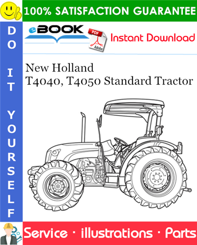 Thumbnail ☆☆ Best ☆☆ New Holland T4040, T4050 Standard Tractor Parts Catalog Manual