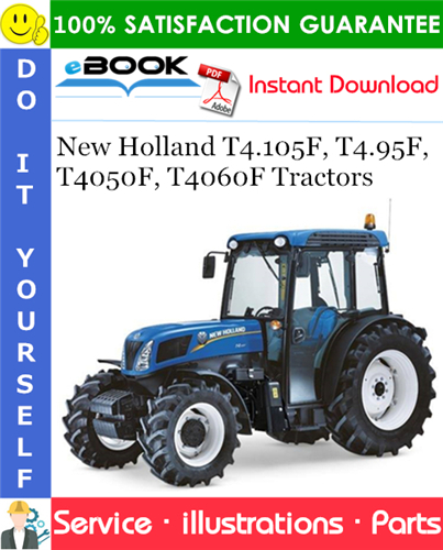 Thumbnail ☆☆ Best ☆☆ New Holland T4.105F, T4.95F, T4050F, T4060F Tractors Parts Catalog Manual