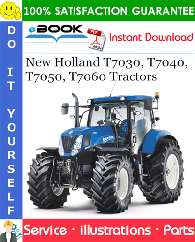 Thumbnail ☆☆ Best ☆☆ New Holland T7030, T7040, T7050, T7060 Tractors Parts Catalog Manual