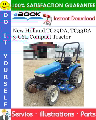 Thumbnail ☆☆ Best ☆☆ New Holland TC29DA, TC33DA - 3 CYL Compact Tractor Parts Catalog Manual